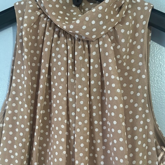 Just...Taylor Brown Sleeveless Cowl Neck Maxi Gown - Picture 5 of 10